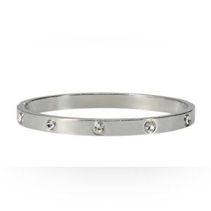 White Gold Love Bangle Bracelet with Diamonds